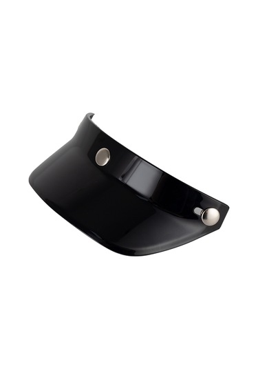 Symbee Retro Motosiklet Kaskı Siperliği, Güneş Koruma, 3 Tırnaklı, Küçük Kapak, Siyah My01