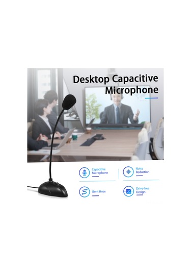 Xindoker "profesyonel Masaüstü Mikrofon - 3.5mm Girişli, Konferans Ve Sohbet İçin Net Ses Kalitesi"