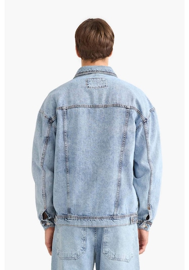 Defacto Oversize Geniş Kalıp Düğmeli Denim Ceket F4737ax25aunm39 Mavi Defacto Oversize Geniş Kalıp Düğmeli Denim Ceket F4737ax25aunm39 Mavi