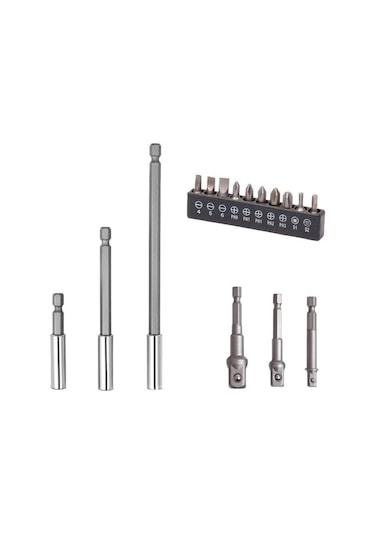 Bits Uç Bağlantı Adaptör Seti Lokma Bağlantı 16 Parça Tornavida U