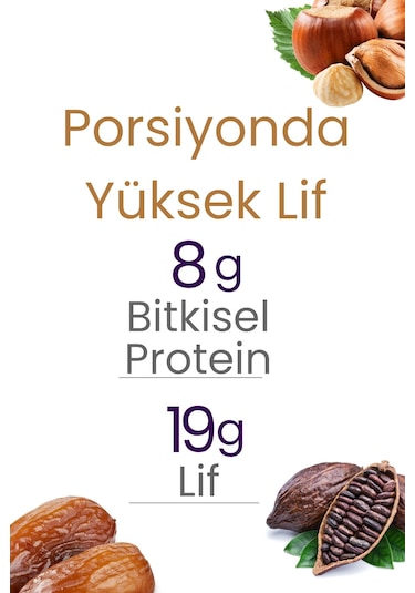 Meyveli Kakaolu & Fındıklı Protein Topları 55gr X3 Adet