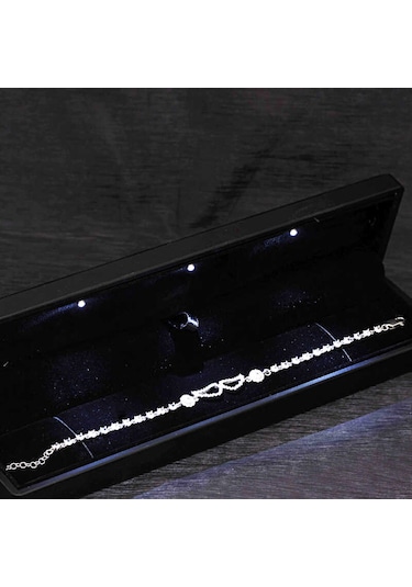 Blackcraft Gümüş Işıklı Kutulu Melek Kanadı Kadın Bileklik Modern