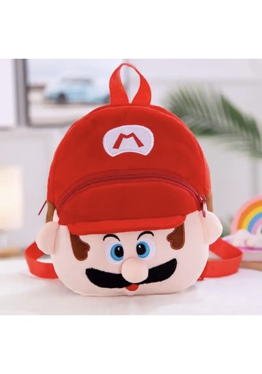 Super Mario Peluş Sırt Çantası 22 Cm-2035 Altın