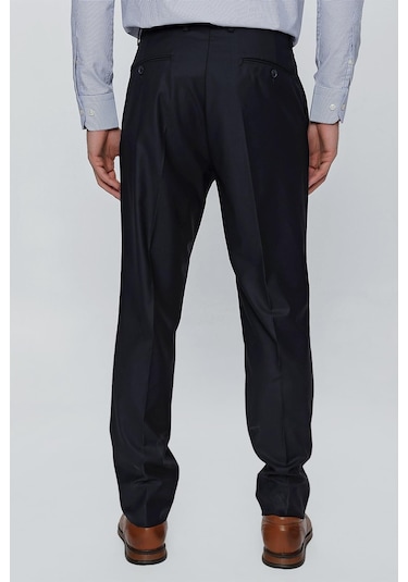 Lacivert Gabardin Yan Cepli Slim Fit Dar Kesim Basic Pantolon 1003240013-lacivert Lacivert