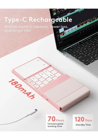 Samsers Touchpadli Katlanabilir Bluetooth Klavye