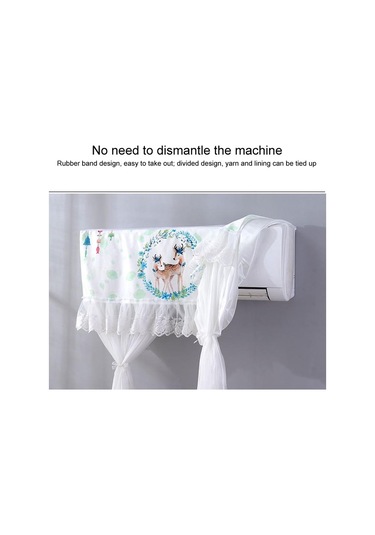 Sones Toz Geçirmez Ve Doğrudan Üflemeye Karşı Basit Rüzgar Asma Makinesi Klima Ay Örtüsü Almayın, Boyut: Genişlik 98 Kalınlık 20 Yükseklik 90 Cm Yuvarlak Yaprak