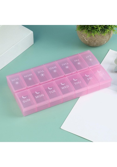 Suntek 14 Bölmeli Hap Düzenleyici 7 Gün Cep Çantası Seyahat Diğer