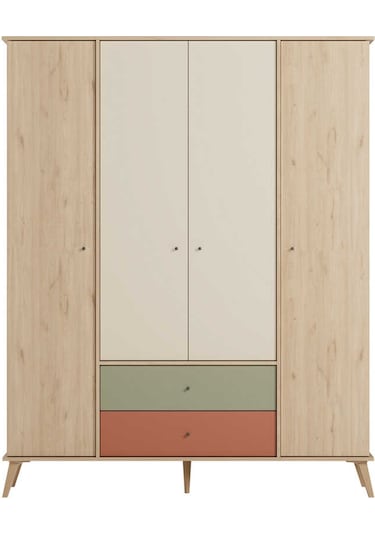 Terra 4 Kapaklı 2 Çekmeceli Gardırop - Florida Meşe/karışık Renk 162x204x54 Cm Terra 4 Kapaklı 2 Çekmeceli Gardırop - Florida Meşe/karışık Renk 162x204x54 Cm