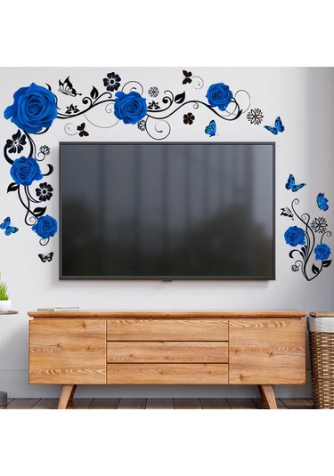 Sticker Store Mutfak Dekorasyonu İçin Duvar Çıkartması 187838836 Mavi