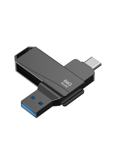 Sones Lenovo Thinkplus Mu252 Usb 3.1 + Usb-c / Type-c Flash Sürücü, Bellek: 128 Gb