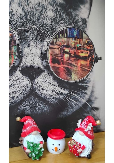 Yılbaşı Şans Cüceleri 3 Lü Set Mumluk Yılbaşı Hediyesi, Dekor Cüce 12 7cm Boyutunda 3 Lü Set