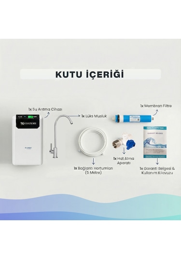 R.O. Plus Dijital Su Arıtma Cihazı - Tezgah Altı Su Arıtıcı