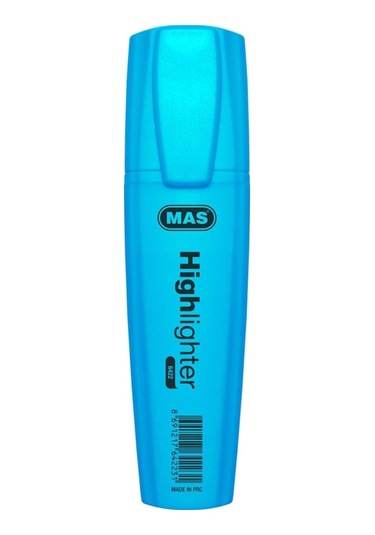 Mas Fosforlu Kalem Mavi 3 Adet Mavi