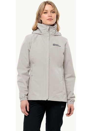 Jack Wolfskin 1111202 5609 Stormy Point 2l Jkt W Dove Kadın Outdoor Ceket 001