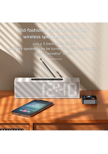 Honmex 5.1 Hıfı Bluetooth Alıcı, Nfc İle Araç Bluetooth Adaptörü, Konuşma Desteği Ve Tf Kartlı Mp3 Çalar