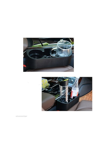 Araç Için Koltuk Yanı Arası Bardak Bardaklık Tutucu Plastik