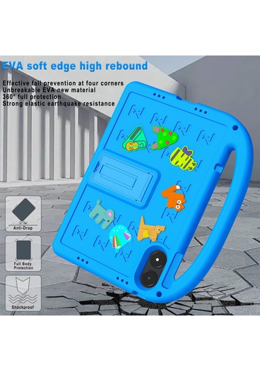 Xiaomi Poco Pad/redmi Pad Pro Kickstand Eva + Pc Kılıfı Omuz Askılı Tablet Kılıfı - Mavi Tablet Kılıfı