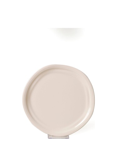 Keramika Krem Bloom Pasta Tabağı 24 Cm 6 Adet 030 Krem