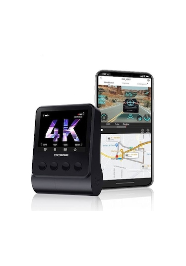 Ddpaı Z50 4k 140 Derece Görüş 7 Optik Lens 24 Saat Park Modu Akıllı Araç Kamerası