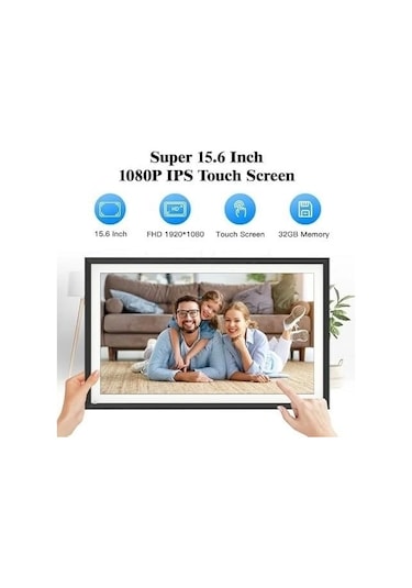 Nethgrow 15.6 Inc Dijital Resim Çerçevesi Wifi 32 Gb 1920x1080 Ips