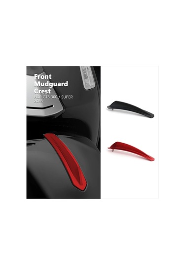 Nayomiglow Motosiklet Ön Çamurluk Trim Dekoratif Çamurluk Arması Kapağı Vespa Gts300 Gts300 Gts 300 Super 2023 2024 Gümüş Gümüş