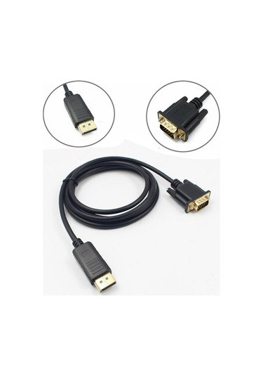 Displayport To Vga Display Port Vga Kablo 1.8M