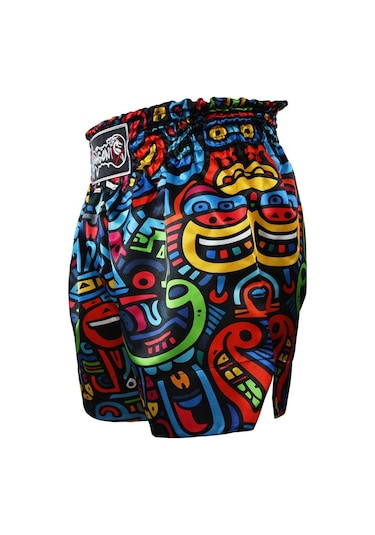 Dragondo Mt3037 Clown Muay Thai Kick Boks Şortu Çok Renkli