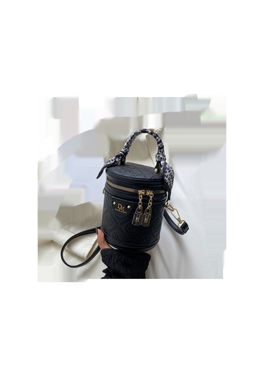 Lyon Gelişim Nişnişni Silindir Elçantası Kovaçantapraz Vücut Çantası - Siyah Siyah