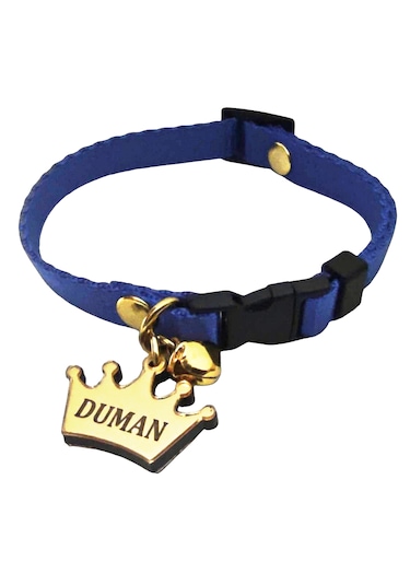 İsimli Kedi Tasması , Kedi İsimlik , İsme Özel Tasma , Mavi