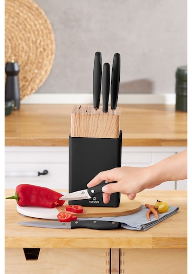 Karaca  Mastercut 6 Parça Bıçak Seti Siyah