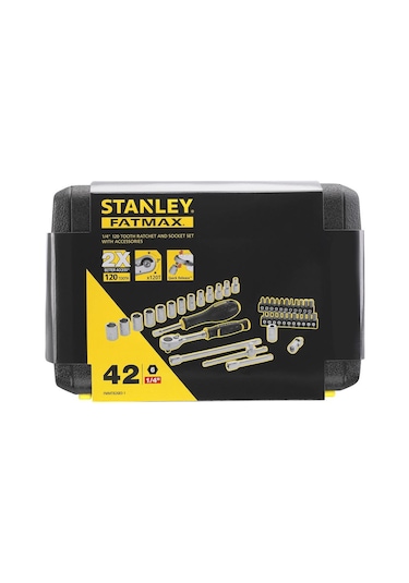 Stanley Fatmax 6 Köşe 1/4" Lokma/bits Uçlu Anahtar Takımı 42 Prç