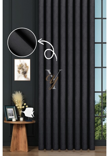 Petek Fon Perde V-1032 Antrasit Antrasit