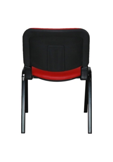 Ofiscombin Ofis Büro Bekleme Misafir Çalışma Konferans Koltuğu Form Sandalye Kirmizi Deri 00047499860