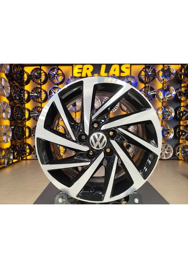4 Adet Volkswagen  6.5 16 5 112 Et46 57.1 Black Mack Jant Revize Edilmişl Takım