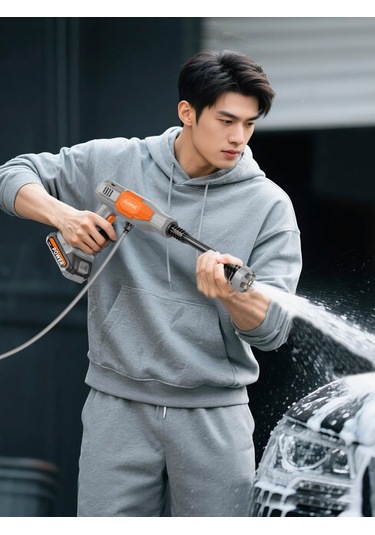 Acr-03 Akülü Basınçlı Araç Yıkama Makinesi 21v Çift Batarya 1