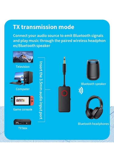 Kablosuz Bluetooth Ses Adaptörü Alıcı & Verici, Hd Ses, Gürültü Önleme M30