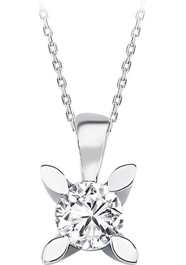 Sirius F Renk 0,18 Karat Pırlanta Tektaş Kolye 0847P0006