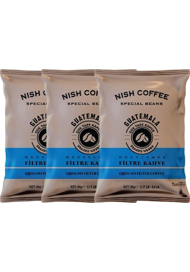 Nish  Guatemala Filtre Kahve 3 x 80 G