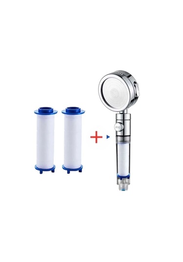 Filtreli Kireç Önleyici Aç-kapa Özellikli 3 Fonksiyonlu Duş Ba... Krom