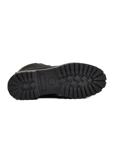 Siyah Nubuk Hakiki Deri Erkek Bot 220262 M Siyah Nubuk