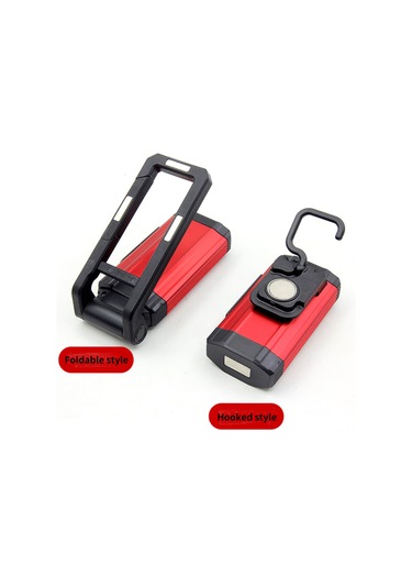 Jeemson Usb Şarjlı Cob Led İş Lambası, Manyetik Kanca, 5 Aydınlatma Modu, Ipx6 Su Geçirmez, Gümüş Renk 2 M