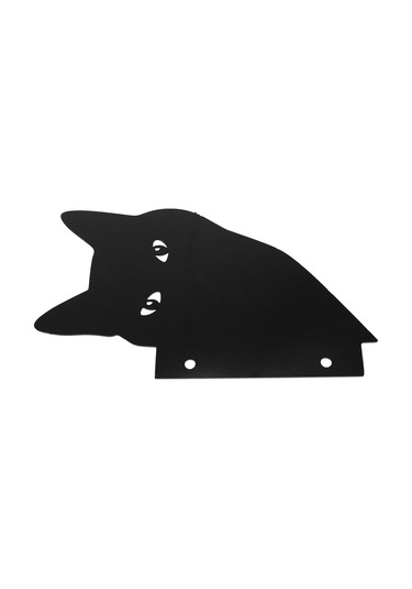 Vkemall Siyah Akrilik Kedi Figürü Bahçe Bahçe Dış Mekan Dekorasyonu