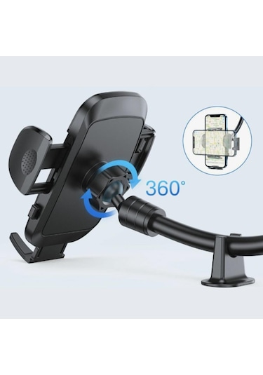 Telefon Tutucu Ayarlanabilir Vakum Kilitli Cam Ve Torpidoya Takılabilen Tutucu