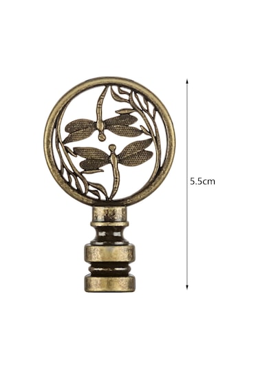 Homyl Lamba Finial Cap Topuzu Vidalı Kapak Topper Yatak Bronz