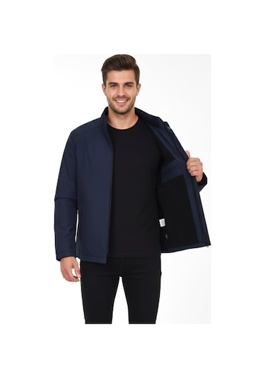 Erkek Hakim Yaka İçi Polarlı Spor Mont 99546 Bgl-st04879 Lacivert