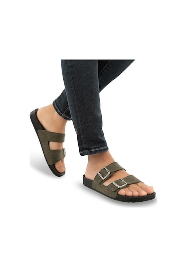 Muya Nova Anatomik Dört Mevsim Erkek Terlik Haki 44 Haki