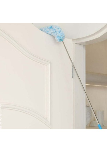 Mufunye Ev Temizliği İçin Elle Tutulan Yıkama Eliyebilen Mikrofiber Elektrostatik Toz Tüpü Mavi