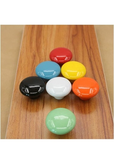 Yuvarlak Porselen Düğmeler, Mobilya Düğmeleri, Çekmece Düğmeleri, Dolap Düğmeleri, Seramik Kulplar, Dekor, Antika Yaylı Çekmece, Şifonyer, Kapı Yeşil