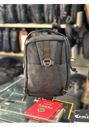 Trg Polo Kahve Keten Kumaş El Omuz Çantası Kahverengi