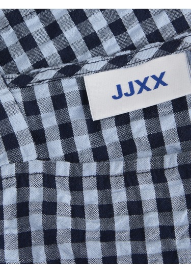 Jack & Jones Kadın Kalin Askili Ekose Desenli Bluz - Petra - 12277417 Skyway